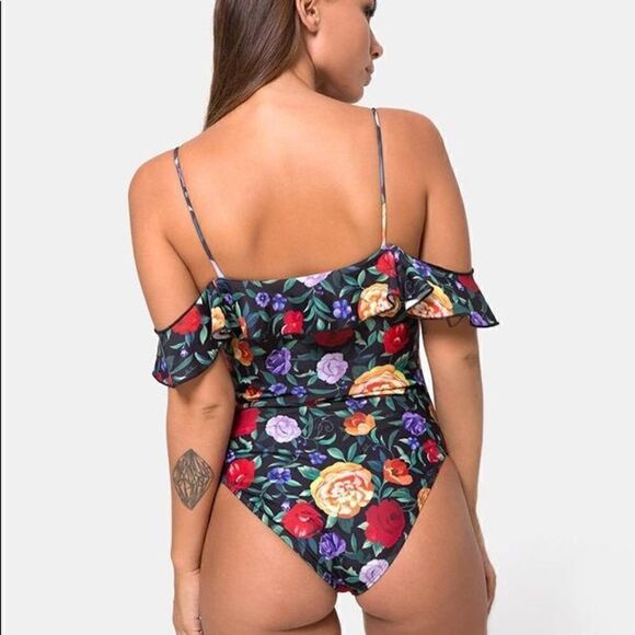 Motel rocks floral one piece bathing suit | size S | NWT - Picture 2 of 8